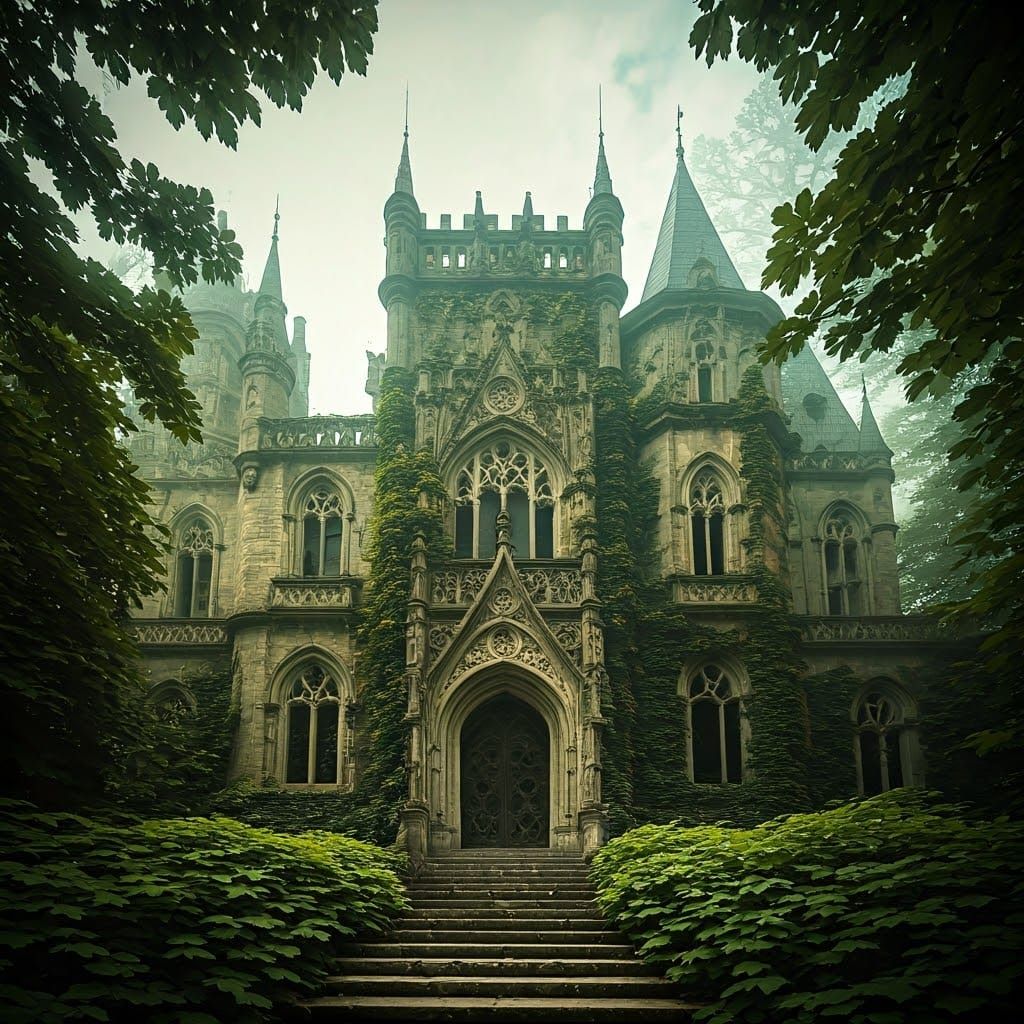 Majestic Gothic Castle Abandoned to Nature