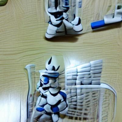 Clone Trooper in Sci-Fi Style Armor