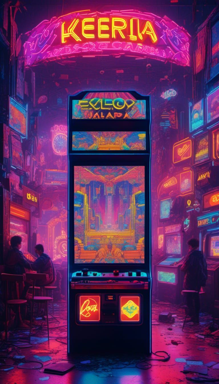 Howard the Duck in Neon 80s Arcade