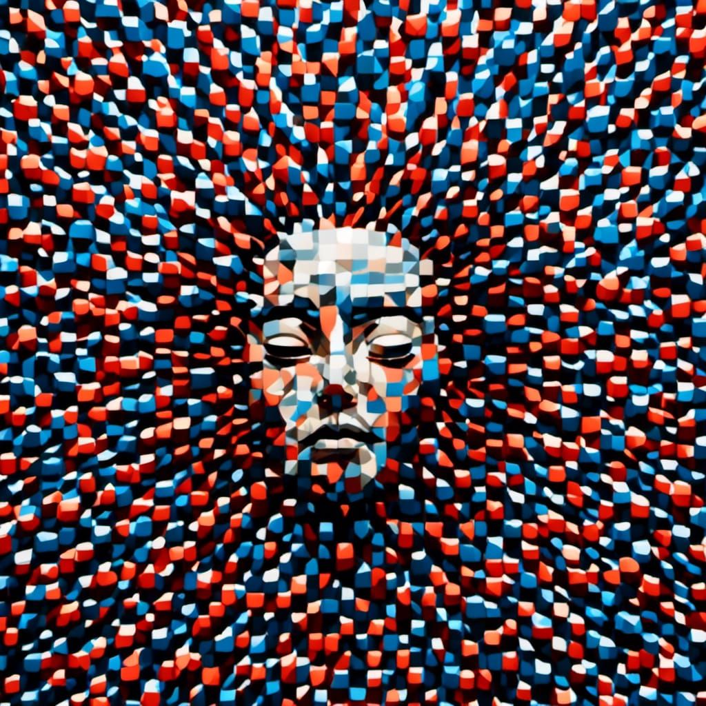 Dynamic Cityscape in Futurism Style