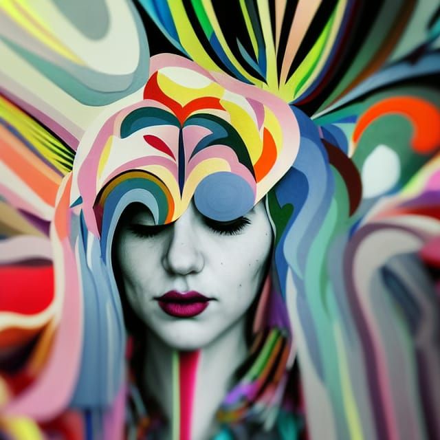 Abstract Nature Art with Light Dust and Particles