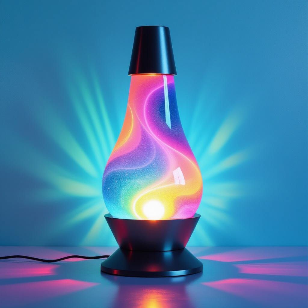 Lava Lamp Painting with Boho and 40s Glamour