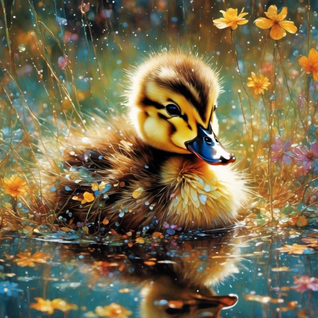 Adorable Duckling Portrait