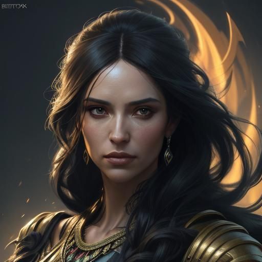 Elegant Woman Enters Luxurious Event in Rutkowski Style