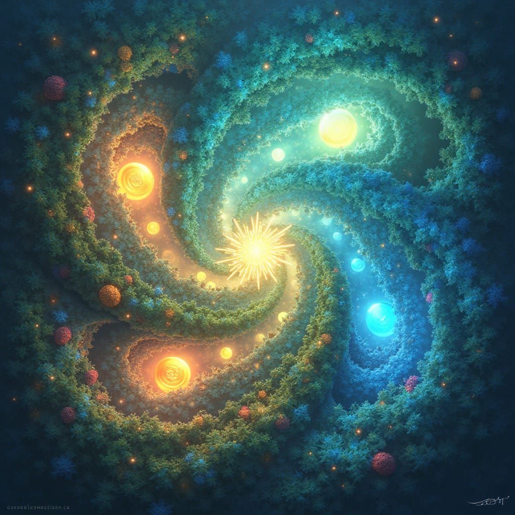 Celebration of New Beginnings in Vibrant Realms