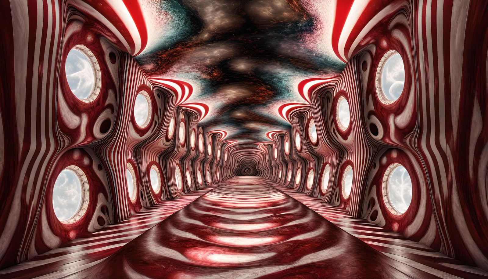 Hyperreal DMT Vision Circus Abstraction in HDR