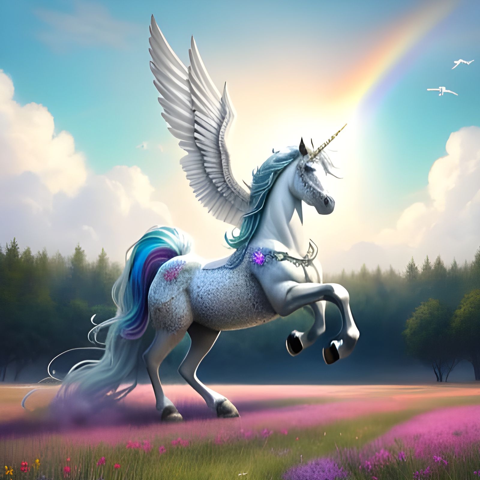 U in Vibrant Digital Art