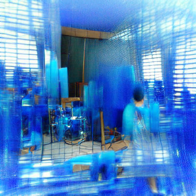 Single Blue Flower Digital Art