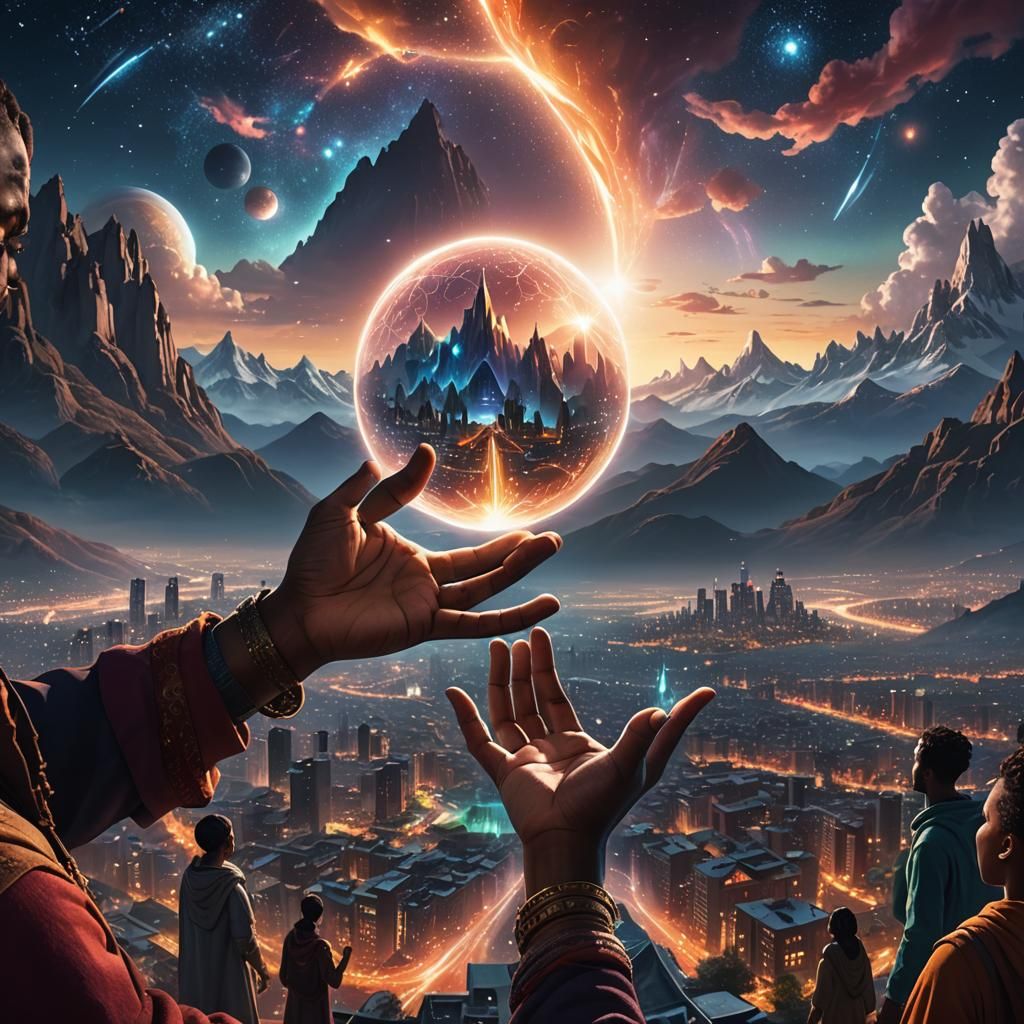 Hands United Forming Orb of Harmony