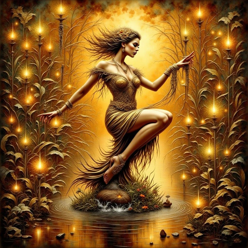 Antique Watercolor Painting of a Timeless Proverb