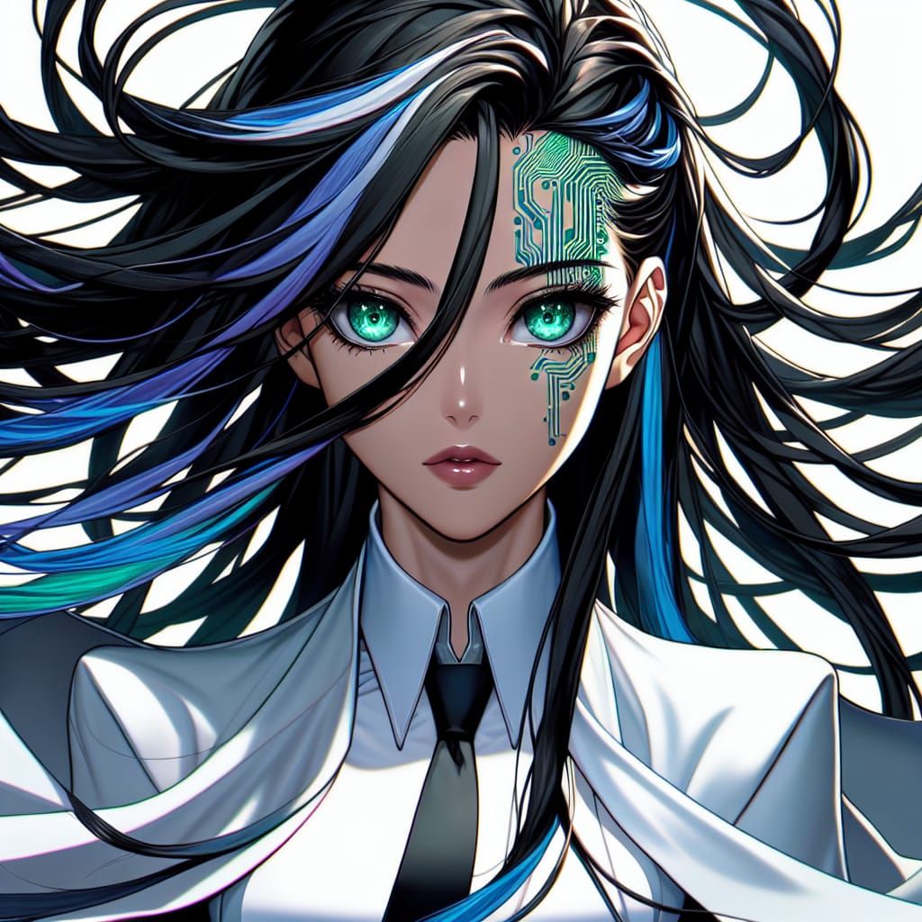 Epic Comic Book Scene of AI Scientist Maya