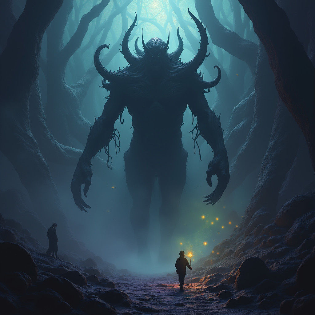 Otherworldly Entity Emerges from Shadows in Unreal Engine