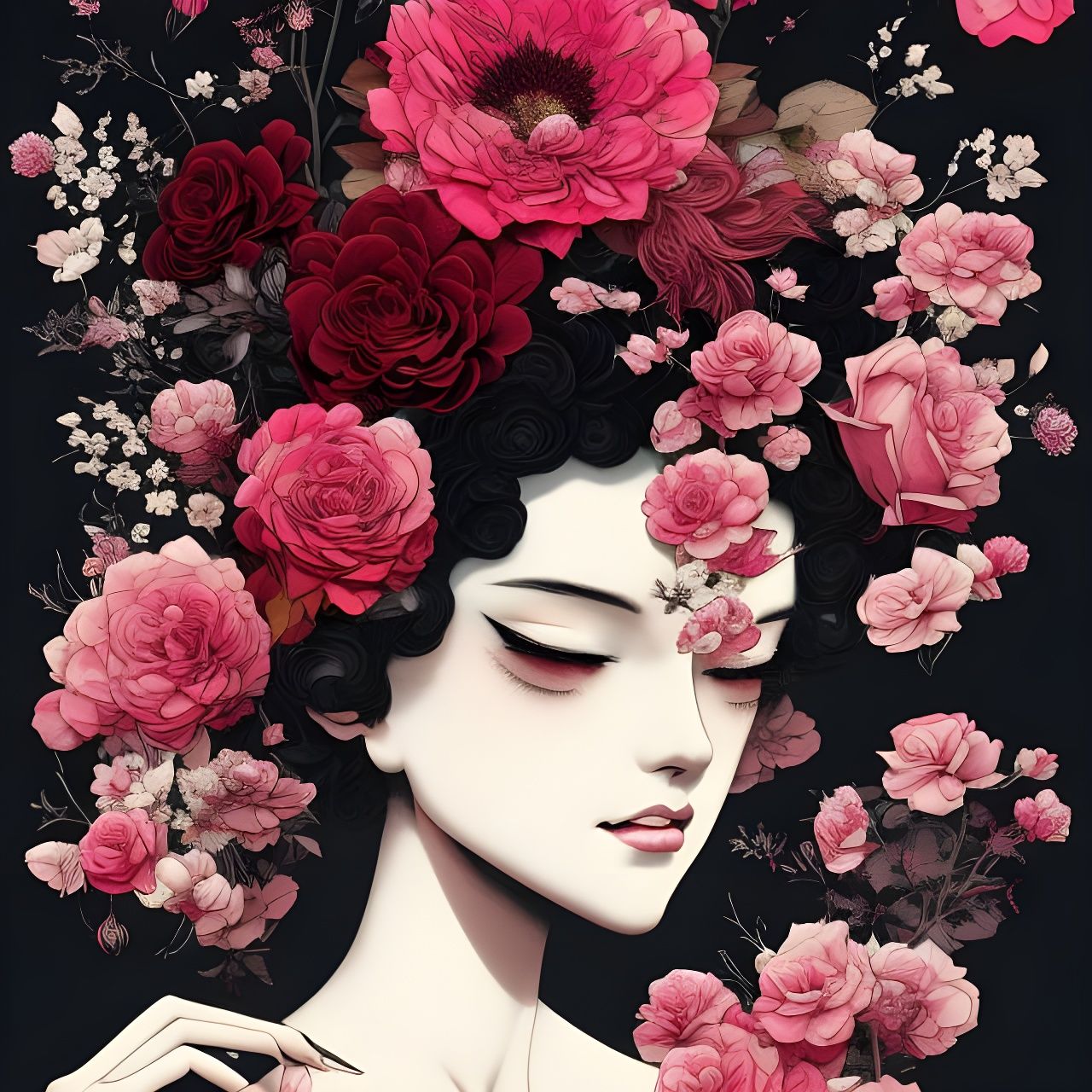 Roses and Black Holes: A Surrealist Collage