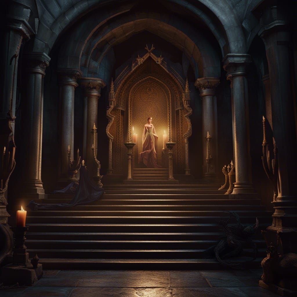 Dark Fantasy Crypt Ritual with Changeling