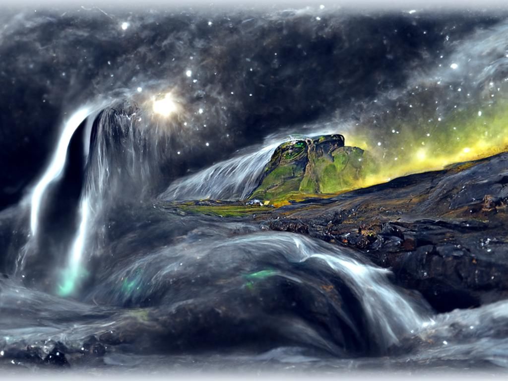 Waterfall in the Void