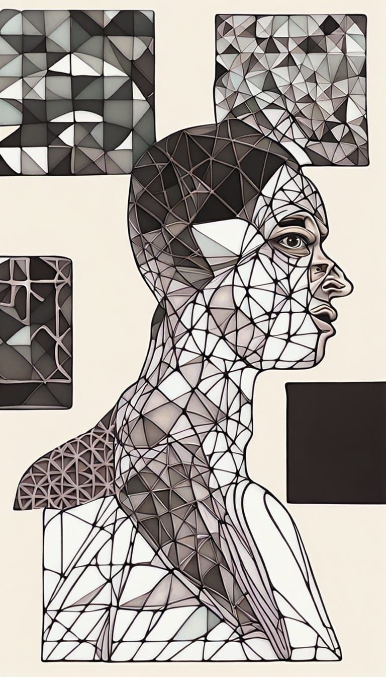 Abstract Thoughts Rendered in Vorticism Style