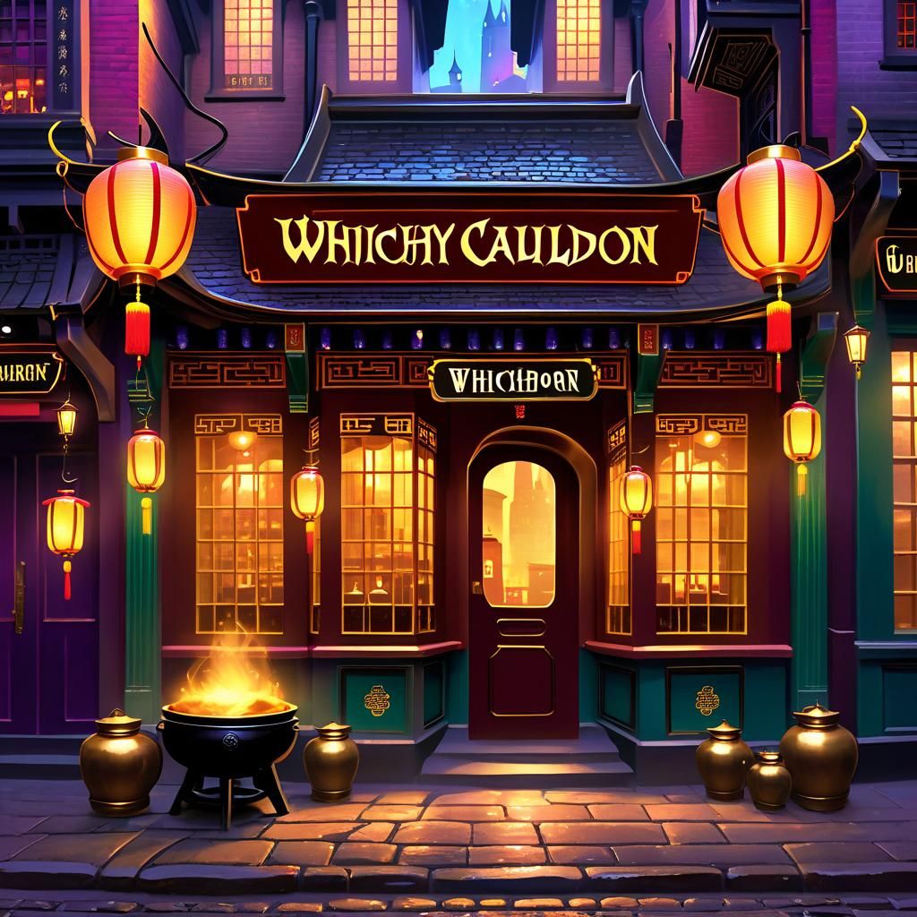 "Whichy cauldron" Chinese restaurant, Diagon alley