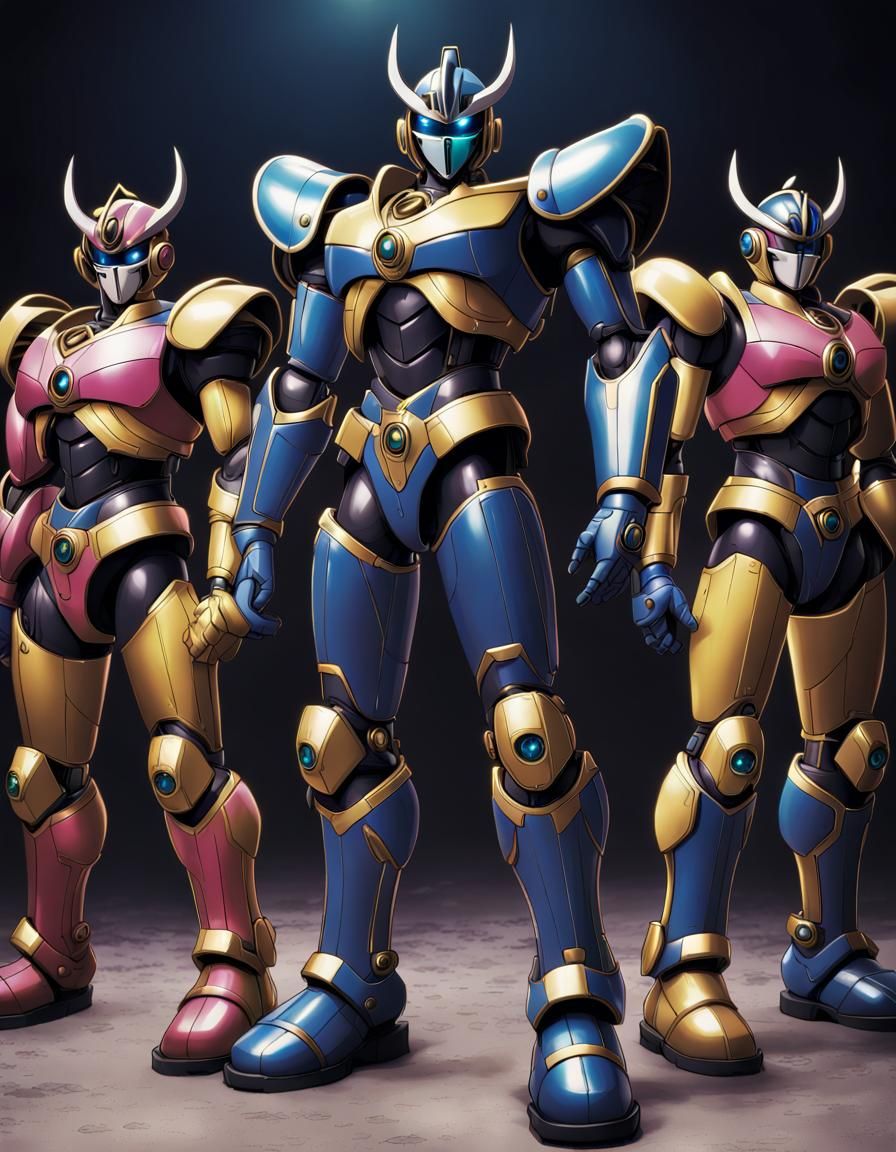 Beetleborgs Manga Scan in Anime Style