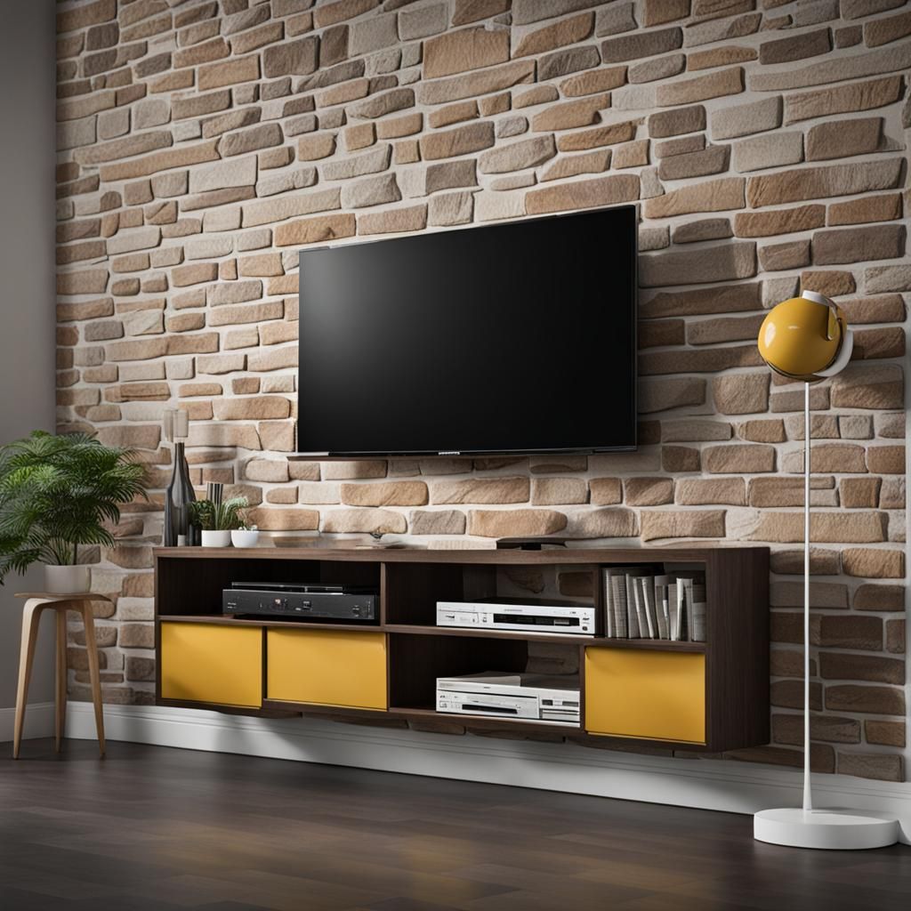 AI Generated Image of a Television Wall