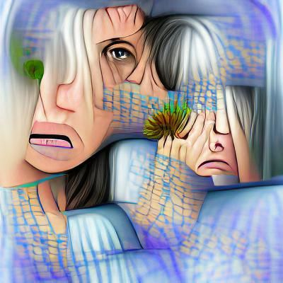 Digital Illustration of Separation Anxiety Disorder