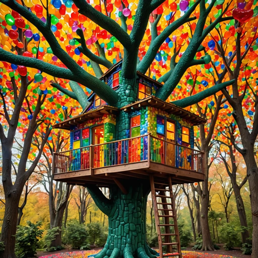 Gummy bear treehouse