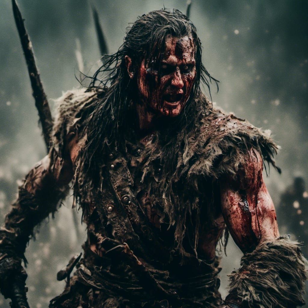 Macabre Barbarian Ready for Bloody War
