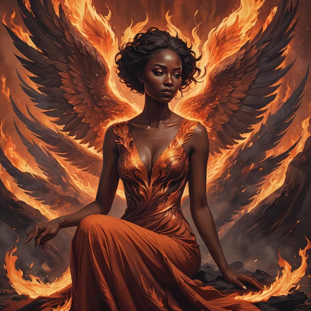 a majestic phoenix