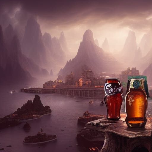 Cinematic Beer: Detailed Digital Matte Painting