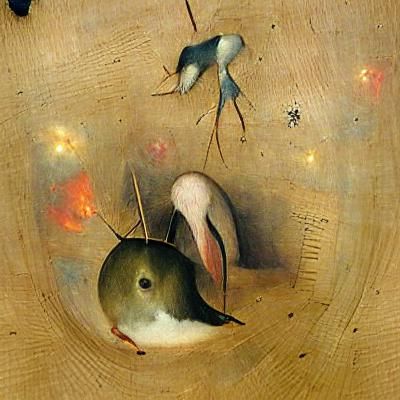 Surreal Landscape Inspired by Hieronymus Bosch