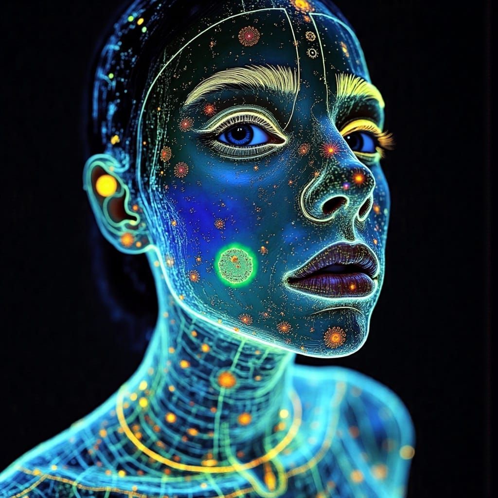 Dieselpunk Thermal Portrait of Nocturnal Dreams