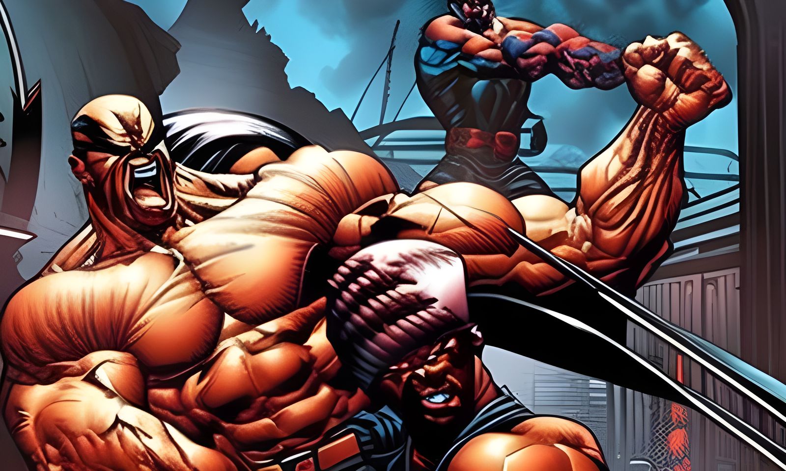 Wolverine vs Popeye: Comic Book Art Fight