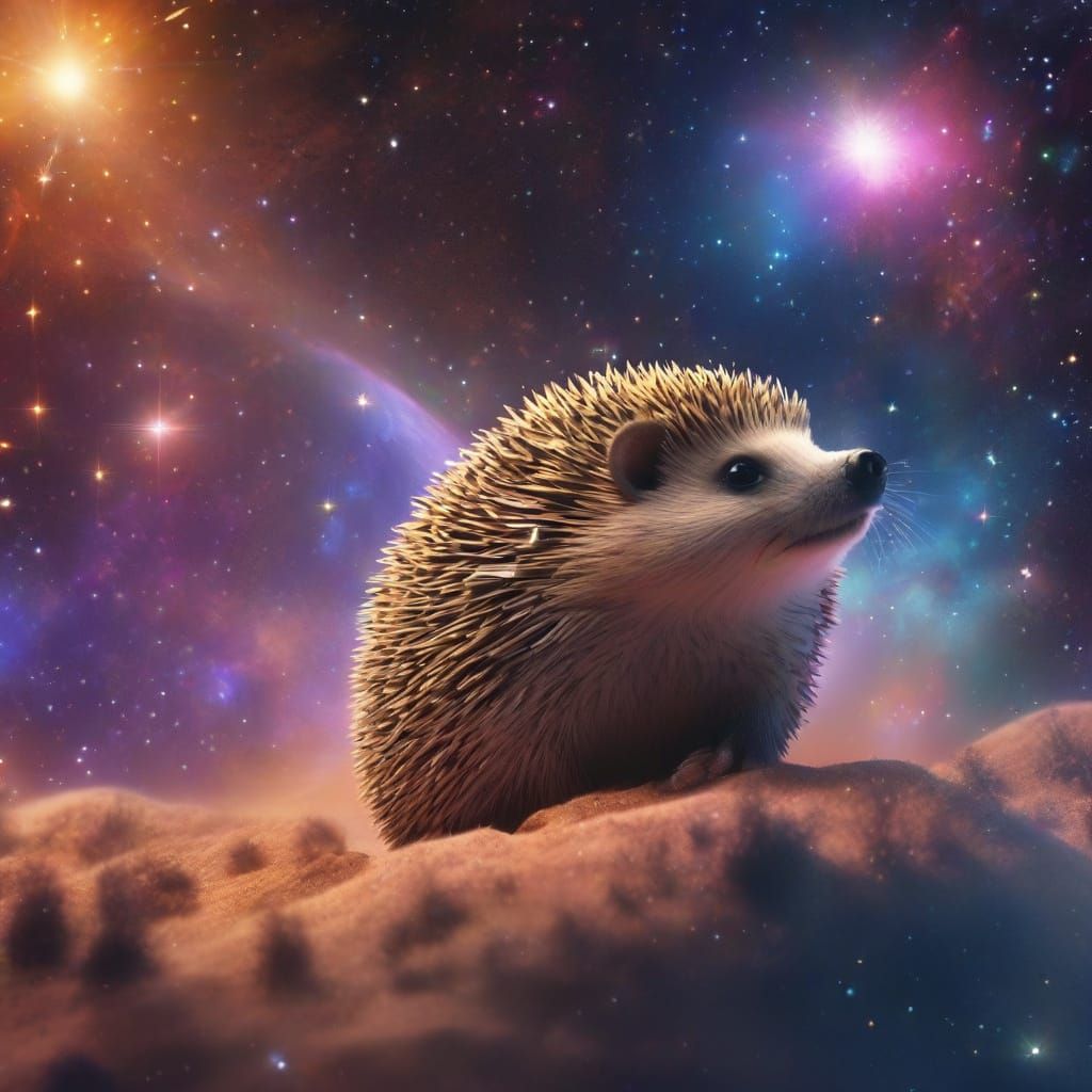 Hedgehog Space Crew Navigates the Cosmos