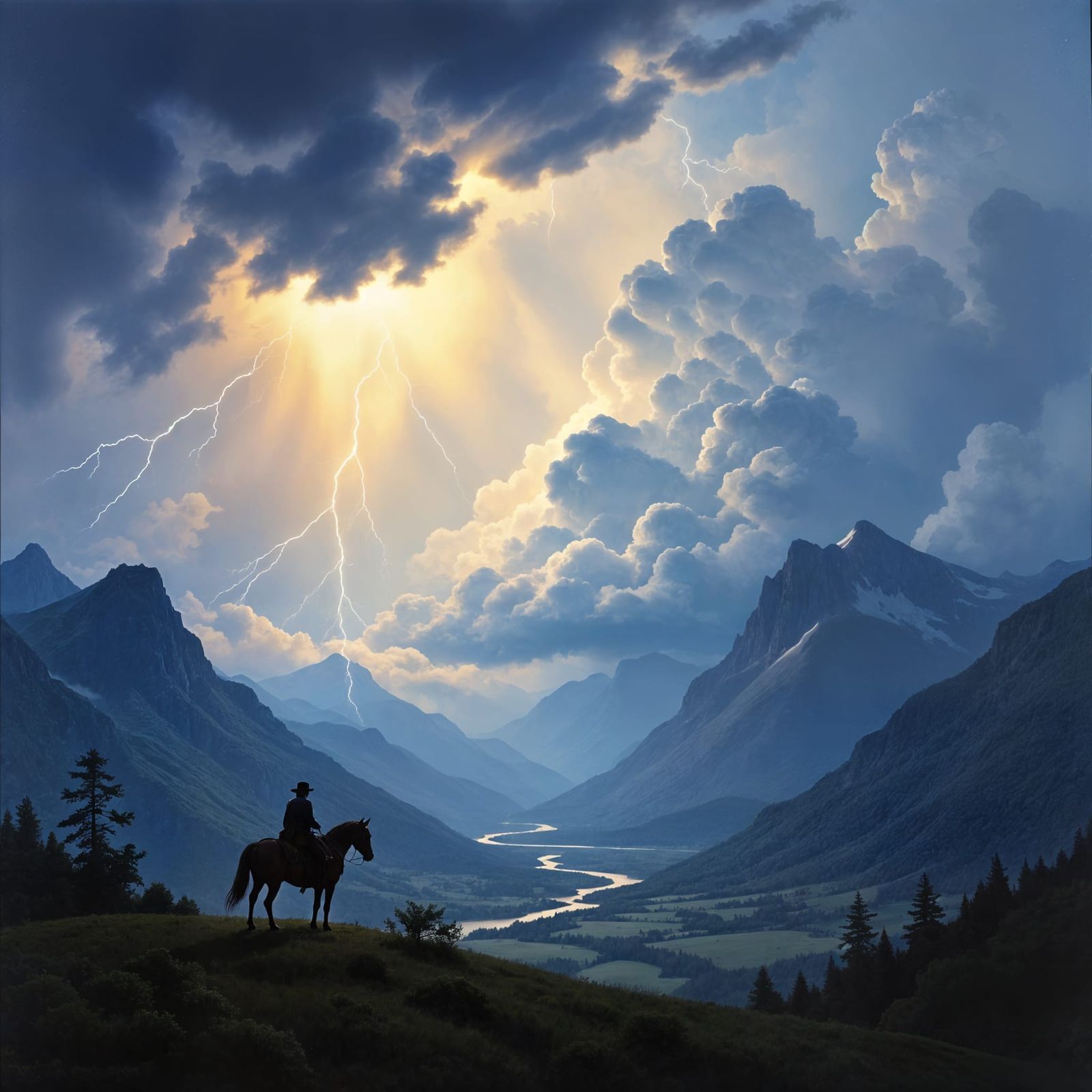 Storm Rider: Hudson River School Landscape