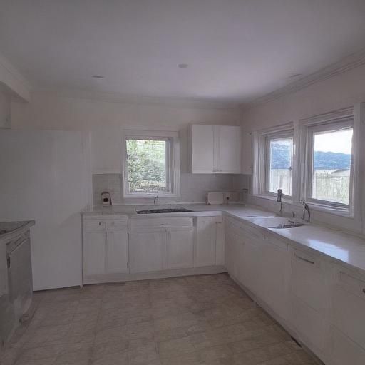 Liminal Kitchen in Cave with Pastel Colors