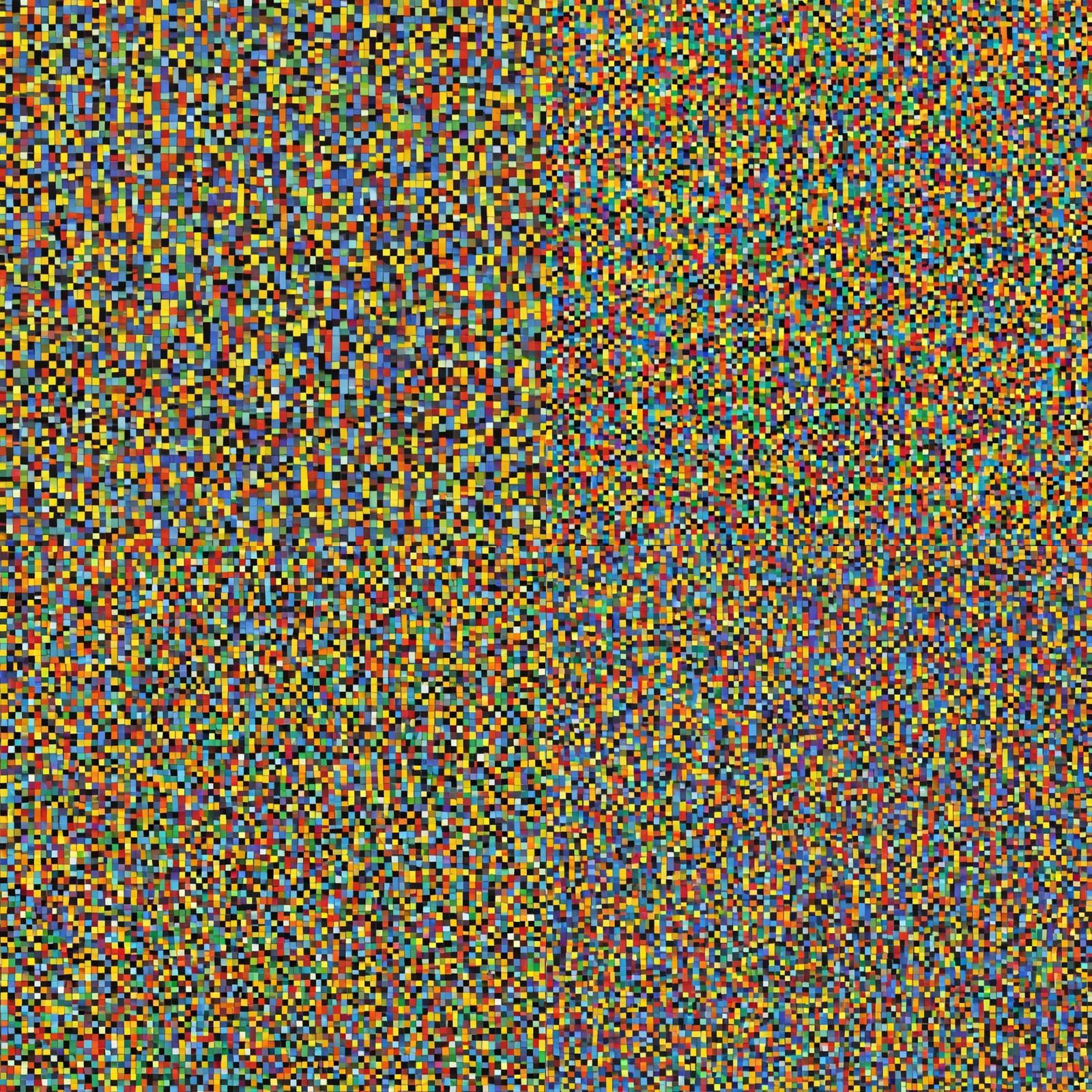 Random Pixel Color Sequence: Abstract Design