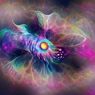 Psychedelic Scavenger Nebula: Cosmic Art