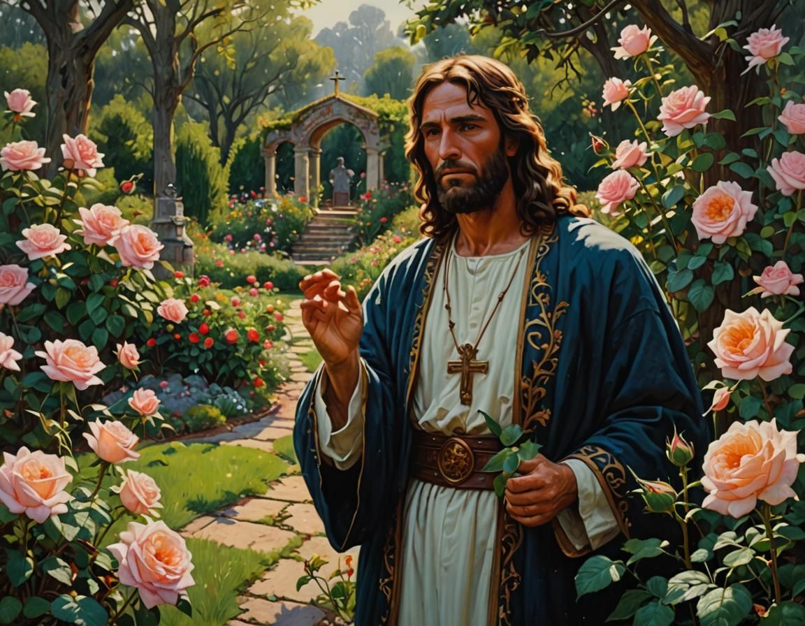 I come to the garden alone while the dew is still on the ros...