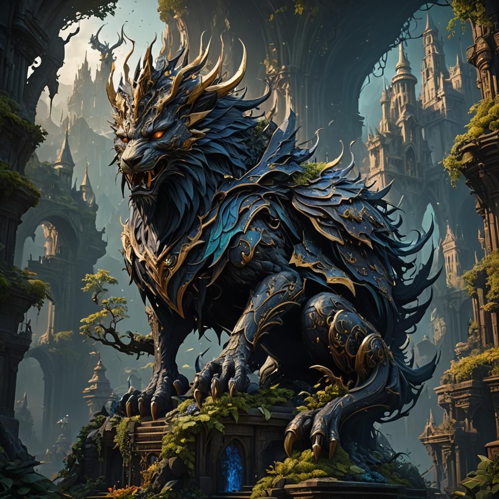 Detailed Shadow Monarch Concept Art