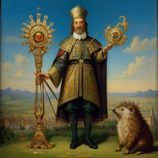 Saint Nitouche: Surrealist Patron Saint of Porcupines