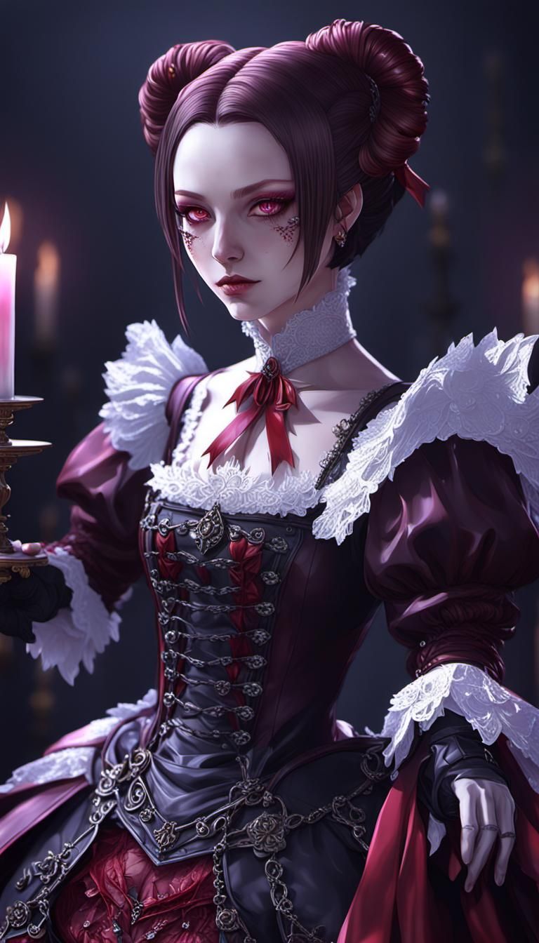 Elizabeth Bathory in 3D Anime Art Style