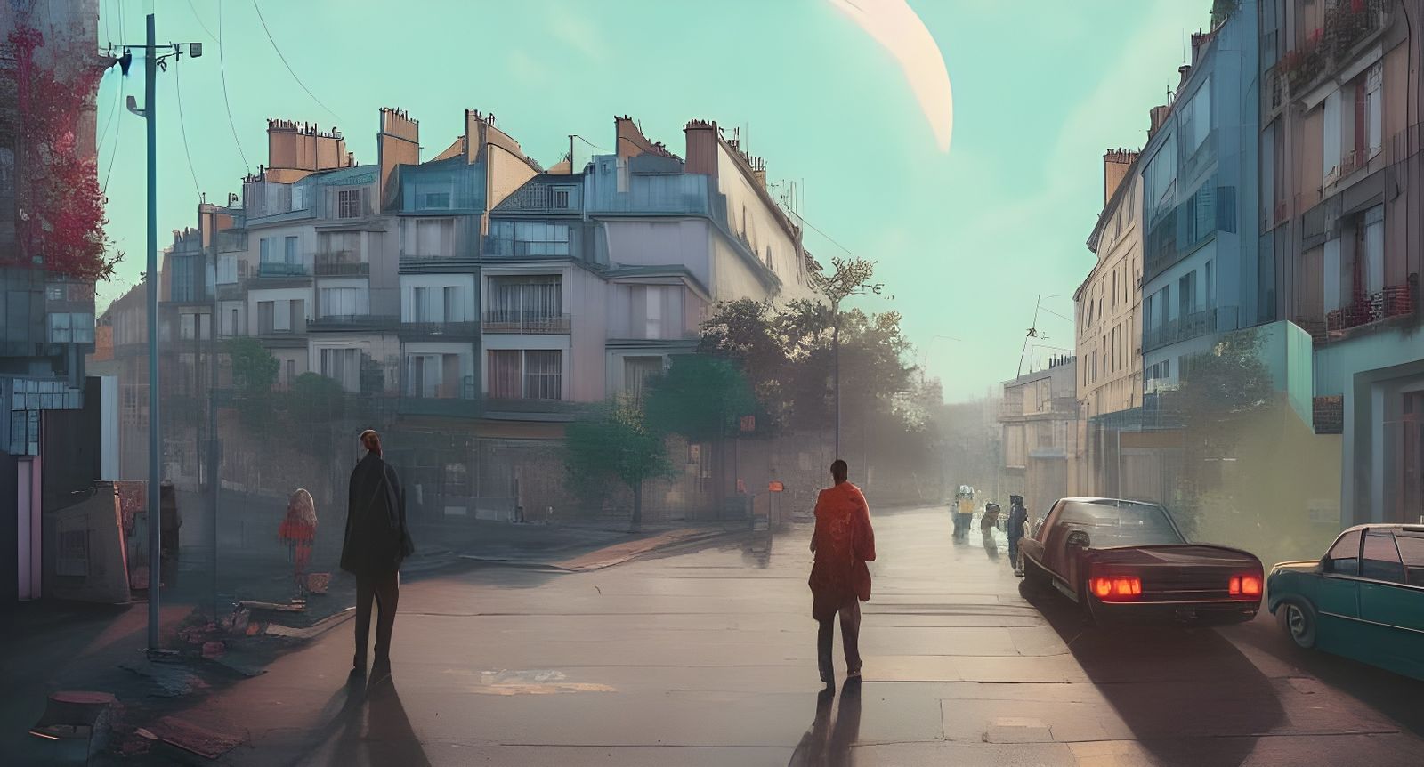 Vaporwave Morning in Montmartre: 8K 3D Art