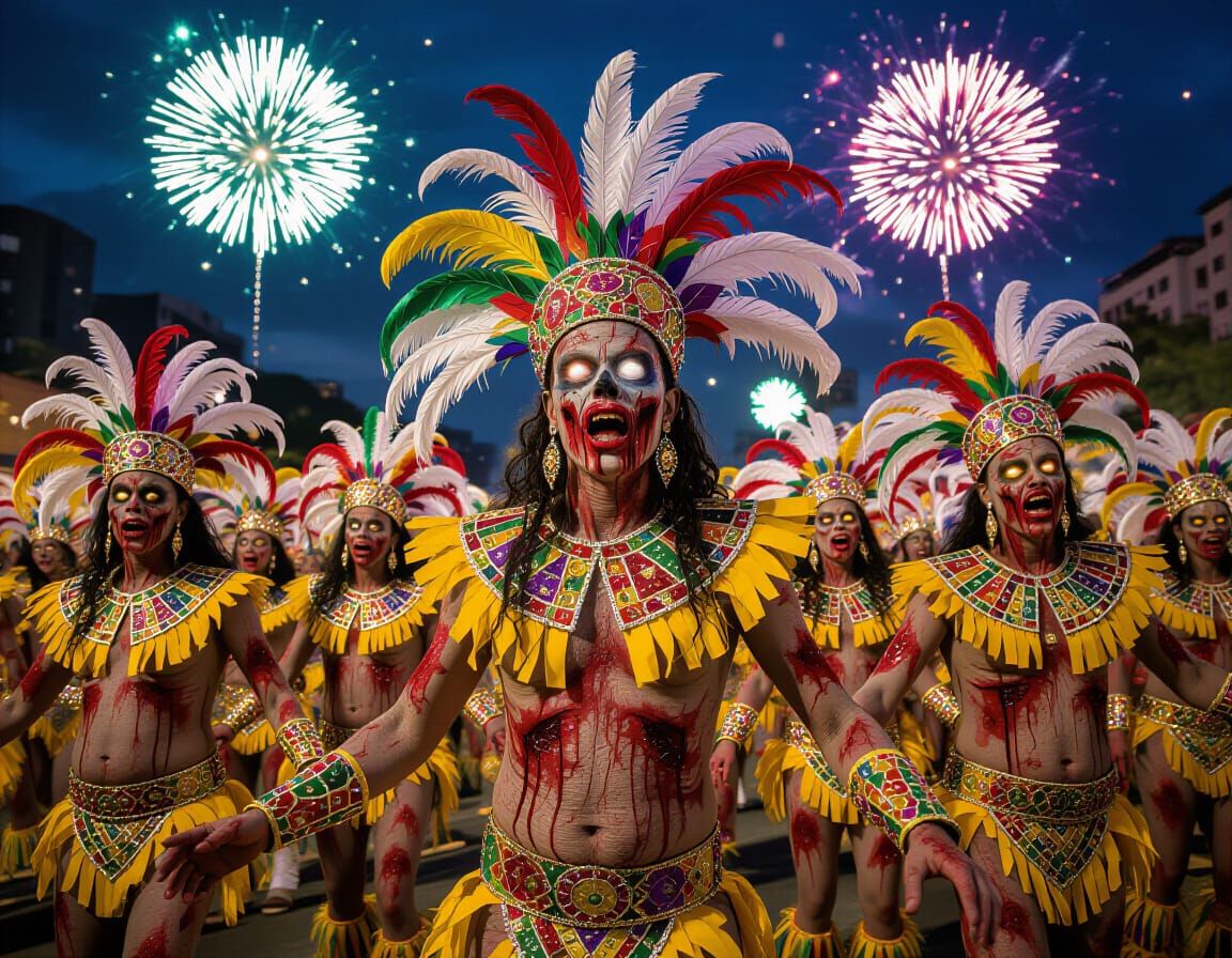 Zombie Samba Group in Cursed Rio Carnival