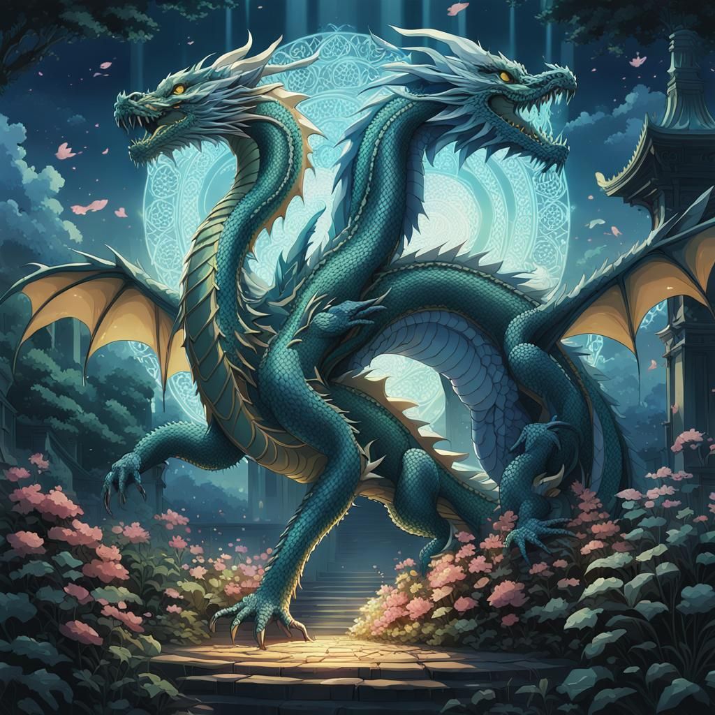 Lace Dragon in Anime Style