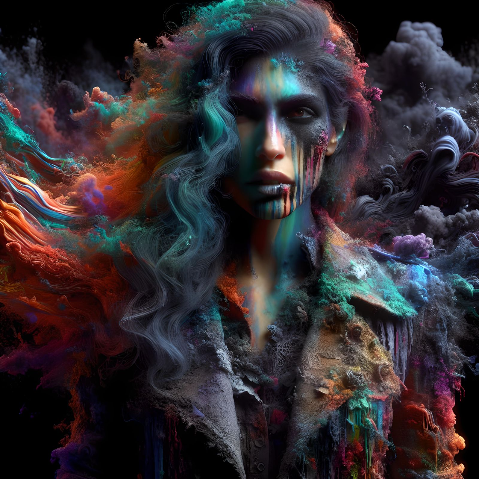 Hyperrealistic Color Burst Vampyra in HDR