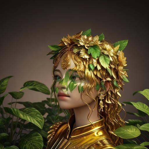 Golden Spring: A Photorealistic 3D Rendering