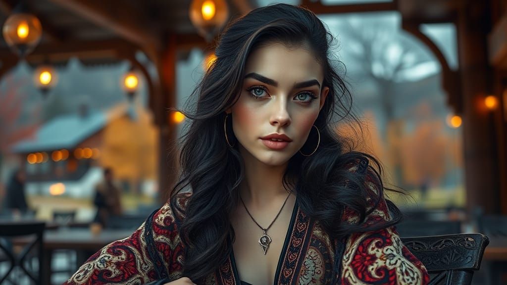 Ethereal Nomad in Autumn Splendor