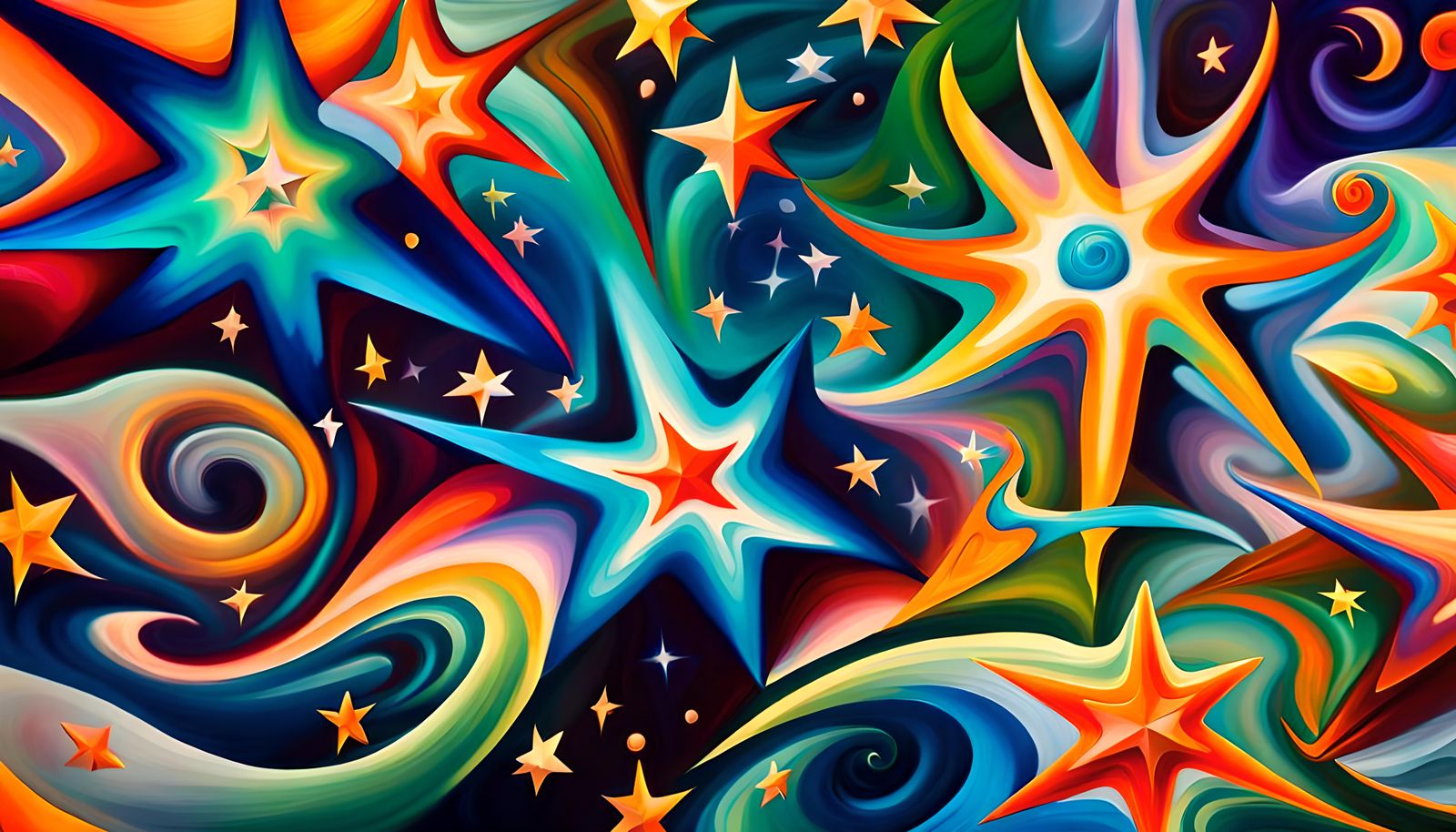 Swirling Newborn Stars in Impasto Electromagnetic Plasma