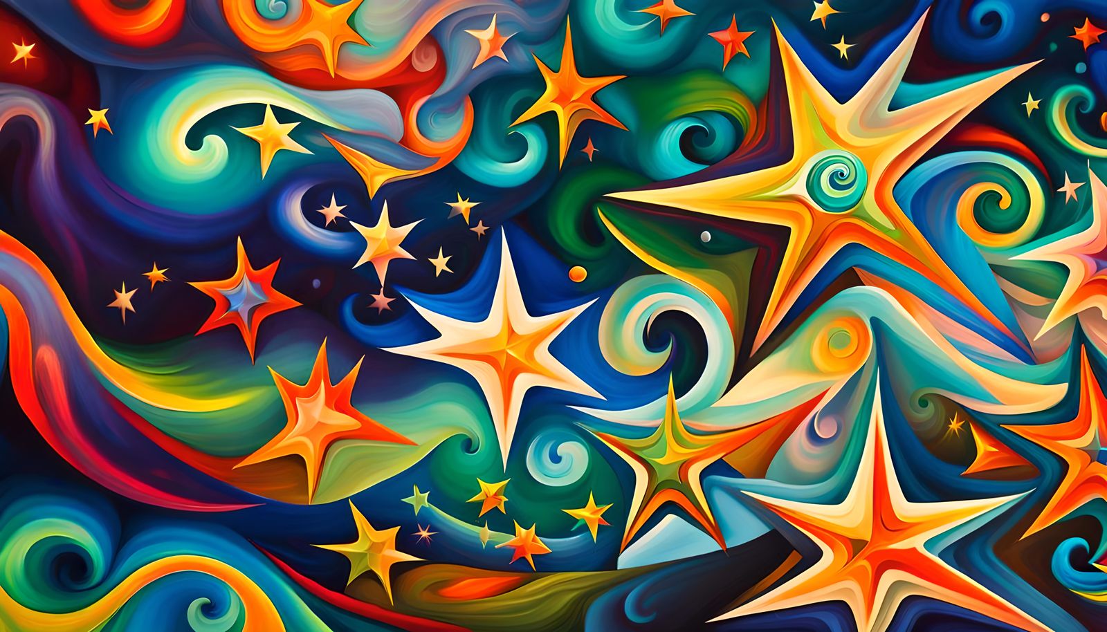 Electromagnetic Star Cluster Formation in Impasto Style