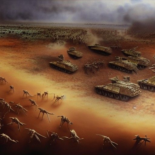 Epic Emu War in Australia: Digital Matte Painting