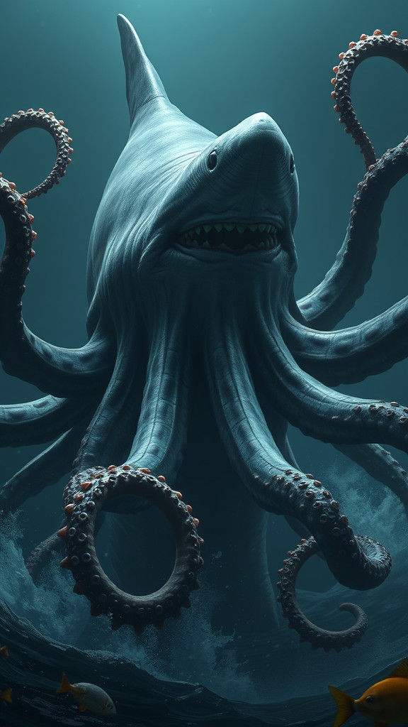 Great White Shark Octopus Hybrid Emerges